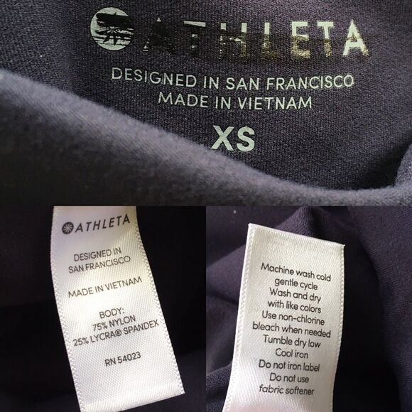 ATHLETA Salutation High Rise Capri Legging Navy XS - Picture 8 of 12